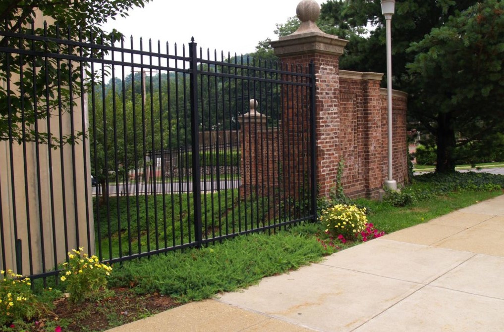 this image shows metal fence in Roseville, California